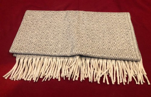 VIRGIN WOOL Throw/Bed Runner/ Blanket Handmade in Tapalpa - Picture 3 of 8
