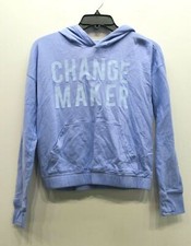 Athleta Girls Solid Change Maker Kangaroo Pocket Thumbhole Hoodie Sweatshirt L