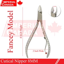 Cuticle Nipper 4" Single Spring Fancey Manicure Pedicure Beauty Tools BTS-754