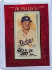 2020 Topps Allen And Ginter Red Cloth Rookie Gavin Lux #03/10