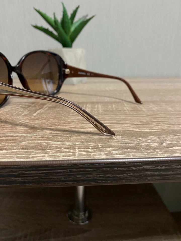 Gafas de sol vintage Diesel doradas marrón mujer Foto 3 de 4