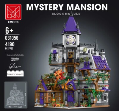 4190PCS Scooby Doo Mystery Mansion Building Blocks FAKE LEGO Led