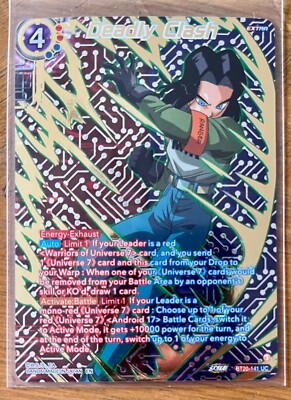 Dragon Ball Super TCG - BT20-141 UC - Deadly Clash (Gold Collectors Ed) *NM*