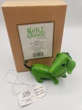 Home Grown Green Pepper Dachshund 2008 Figurine Anthropomorphic Enesco Dog