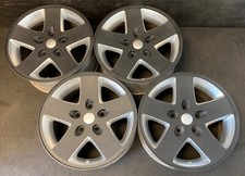 4 Jeep Wrangler Wheels Rims Caps 17 Hol.9074 With Textured Black Face 4 Jeep Wrangler Wheels Rims Caps 17 Hol.9074 With Textured Black Face