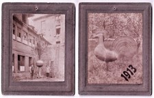 KRAN POGODOWY na KULI WIEŻY ok. 5 m wysokości, w Werkstadt, 2 stare zdjęcia 1913