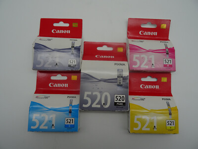 Original Canon PGI-520 + CLI-521  / PGI520 + CLI521 Tinten SET KMCY für iP360