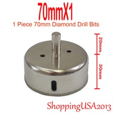 70mm Diamond Coated Drill Bits Set Hole Saw Cutter Tool Glass Granite Ceramic