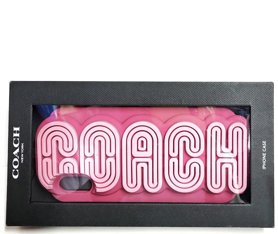 Coach Reserve iPhone XR Phone Case Retro Graphic for iPhone X - Xs Dark Pink NIB - Image 2 of 4