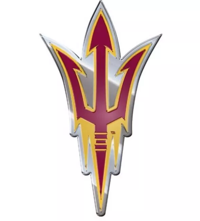 New NCAA Arizona State Sun Devils Car Truck Aluminum Color 3D Sticker Decal