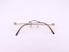 Giorgio Armani Eyeglasses, Frames Only, GA 689 003, 53-17-140, Metal, Italy