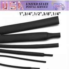 3 : 1 Heat Shrink Tubing with Adhesive Marine Grade Black Waterproof Wire Wrap