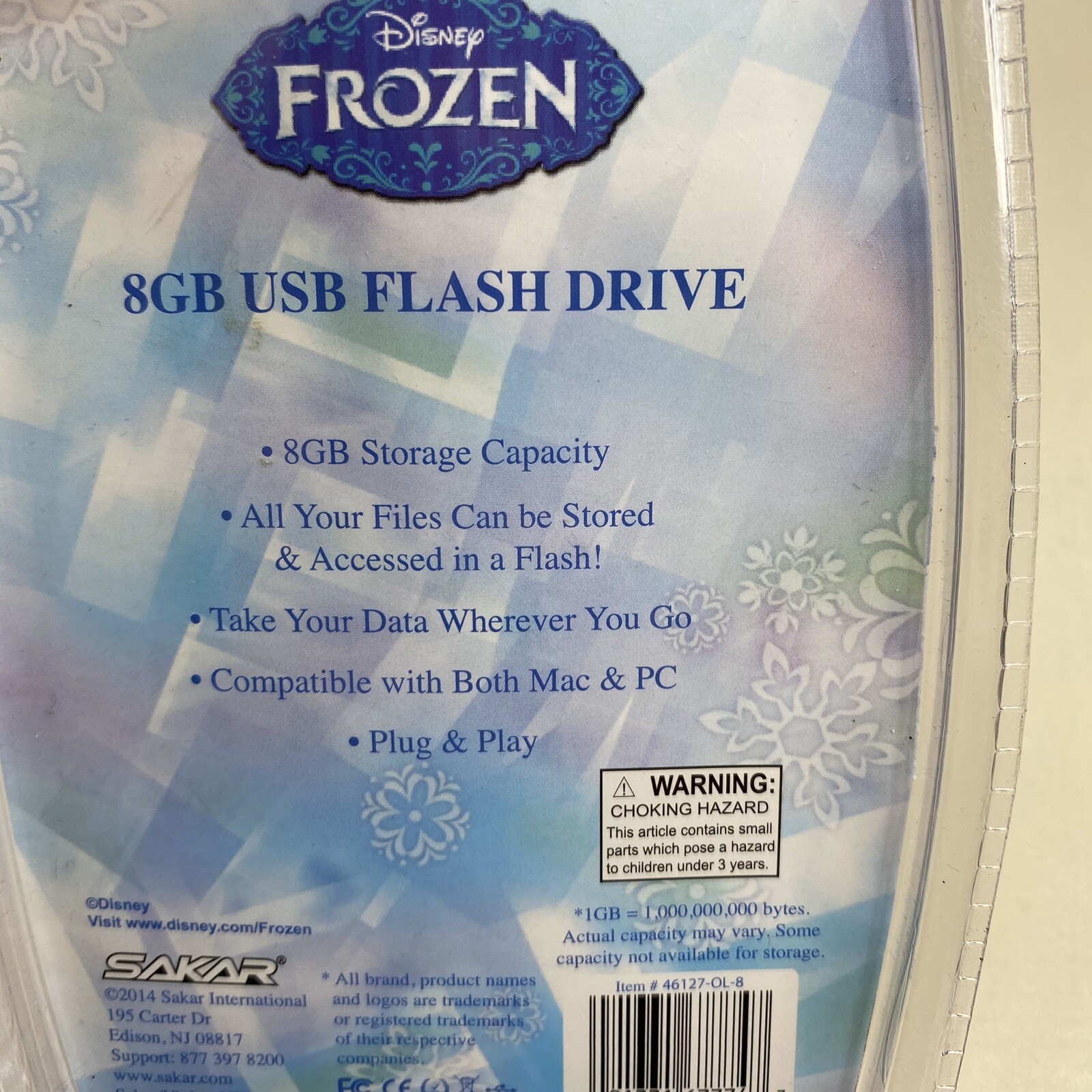 Disney Frozen Olaf Key Chain Backpack Clio School Type 8GB USB Flash Drive