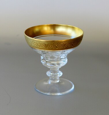 Theresienthal, Likörglas Concord mit mintonborde, Höhe ca. 7cm, ~1950er