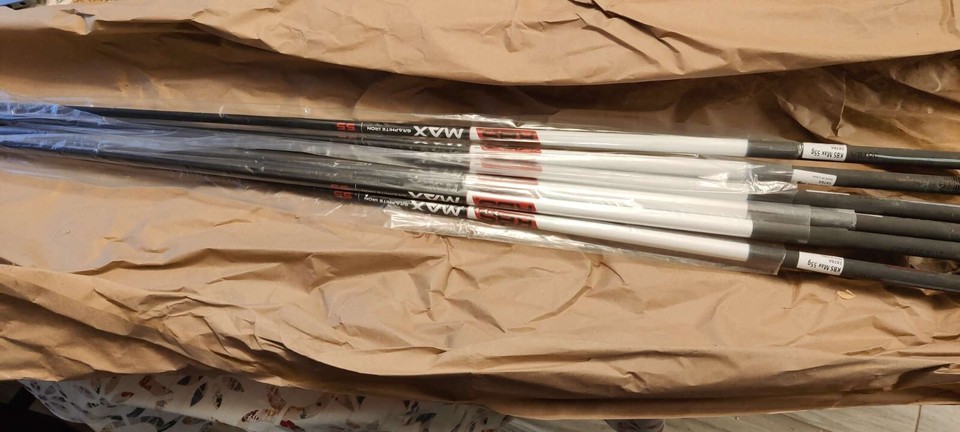 Lot De 7 Tiges De Fer KBS Max Senior A Flex - Graphite - 55g - 41" - Neuves