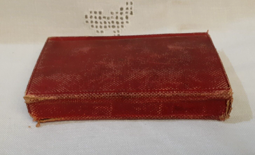1871 Antique Red Leather Pocket New Testament Bible Flap Cover Gold Gilt - Picture 15 of 17