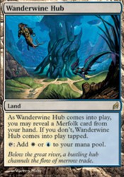 Wanderwine Hub Lorwyn Rare Land