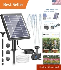 Eco-Friendly Solar Fountain Kit for Bird Baths & Small Ponds - Hassle-Free Setup