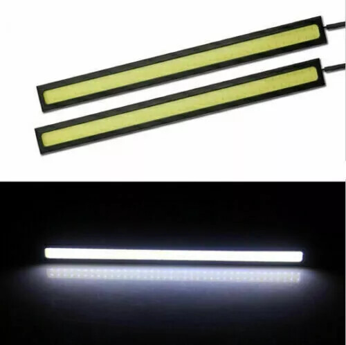LED Strip DRL Daytime Running Lights FOG COB CAR LAMP WHITE RED DAY Driving 12V - Picture 15 of 17