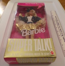 Muñeca Barbie Mattel Super Talk 1995 digo más de 100.000 cosas diferentes nueva