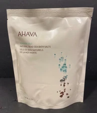 AHAVA Deadsea Salt - Natural Dead Sea Bath Salts - 11 Oz - NEW / Sealed