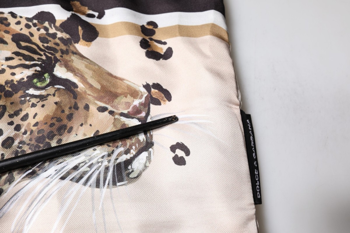 DOLCE & GABBANA T-shirt Black Leopard Cotton Short Sleeves