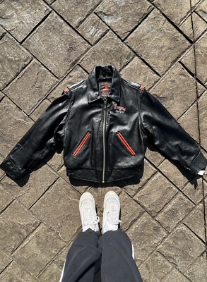 ACES by Chevignon 80s Leather Varsity Jacket | eBay