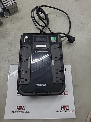 CyberPower 750VA Slim Line Battery Back-Up UPS 8 Outlet Surge Protector 
