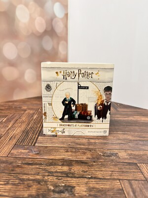 NEW Department 56 Harry Potter Draco Waits At Platform 9 3/4 Figure Rare!