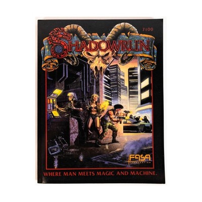 FASA Shadowrun Shadowrun (POD, Black & White, 1st Ed) VG+