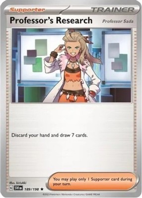 Professor's Research (Professor Sada) - 189/198 - Holo Rare - Near Mint