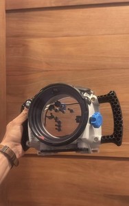 FUJI X 100v Underwater Camera Housing Case w/ Front Port & Handle Grip 