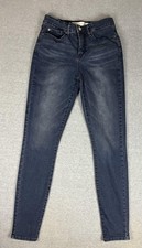 Levi Strauss Jeans Womens 8L Blue Totally Shaping Skinny Stretch Mid Rise Denim