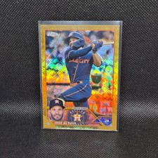2023 Topps Chrome Logofractor Jose Altuve Gold Refractor #/50 Astros #112