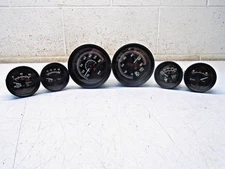 W4 Teleflex Marine Gauges MPH RPM Trim Volts Temp Oil 6 Pc Set