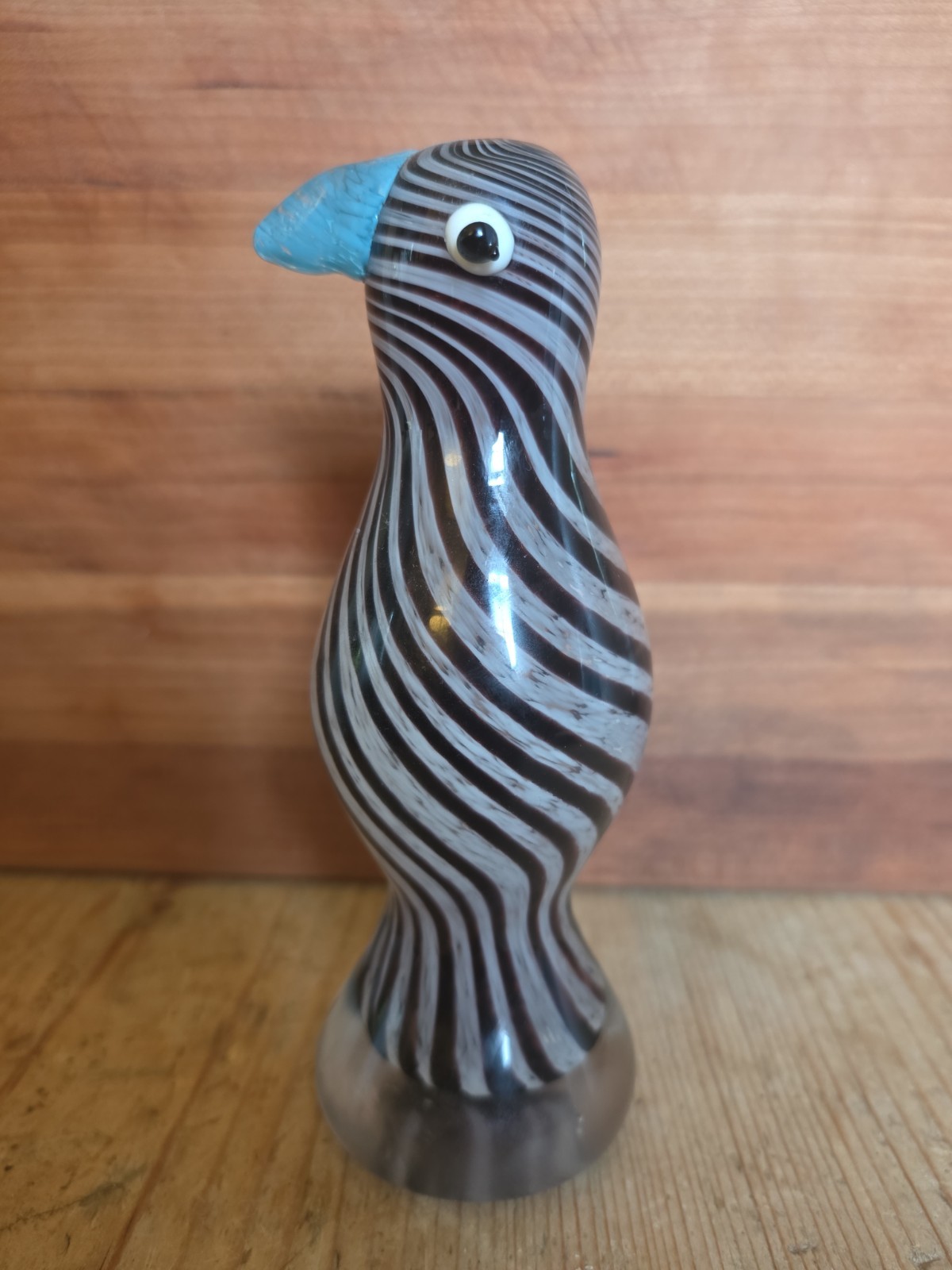 Murano Style Art Glass Bird/Penguin 6.5" Tall