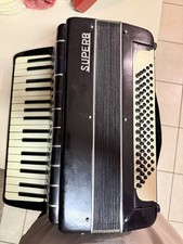 SUPERB Piano Accordion Black 120 Bass 41 Treble Keys Musical Instrument