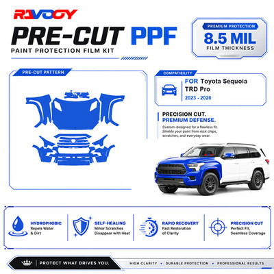 Precut PPF Clear Bra Kit For Toyota Sequoia TRD Pro 2023-2026