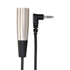 Hosa XVM-105M 3.5mm TRS Male Right Angle to XLR Male Microphone Cable, 5'