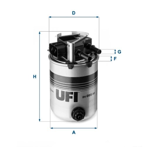 Fuel Filter 24.095.00 UFI 164004EA1A Genuine Top Quality Guaranteed New - Image 9