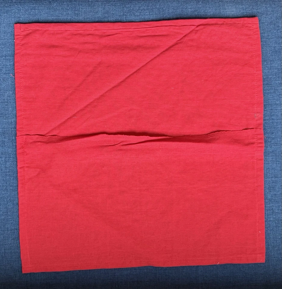 Cushion Cover Red India Tribal Stars Camel Patchwork New Cotton Embroidery Brown - Image 2 of 4