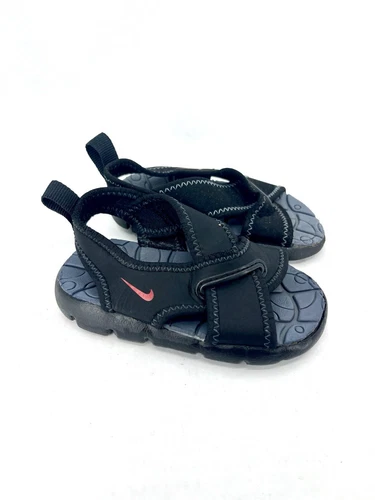 Nike Sunray Protect Sandali Bambino 5 Nero Tessuto Scarpe Avvolgenti alla Caviglia