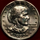 Uncirculated 1980-S San Francisco Mint Susan B. Anthony Clad Dollar