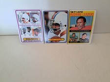 LOT OF 3 LARRY CSONKA 1970s Topps Cards #1 485 76 MIAMI DOLPHINS HOF VG-EX
