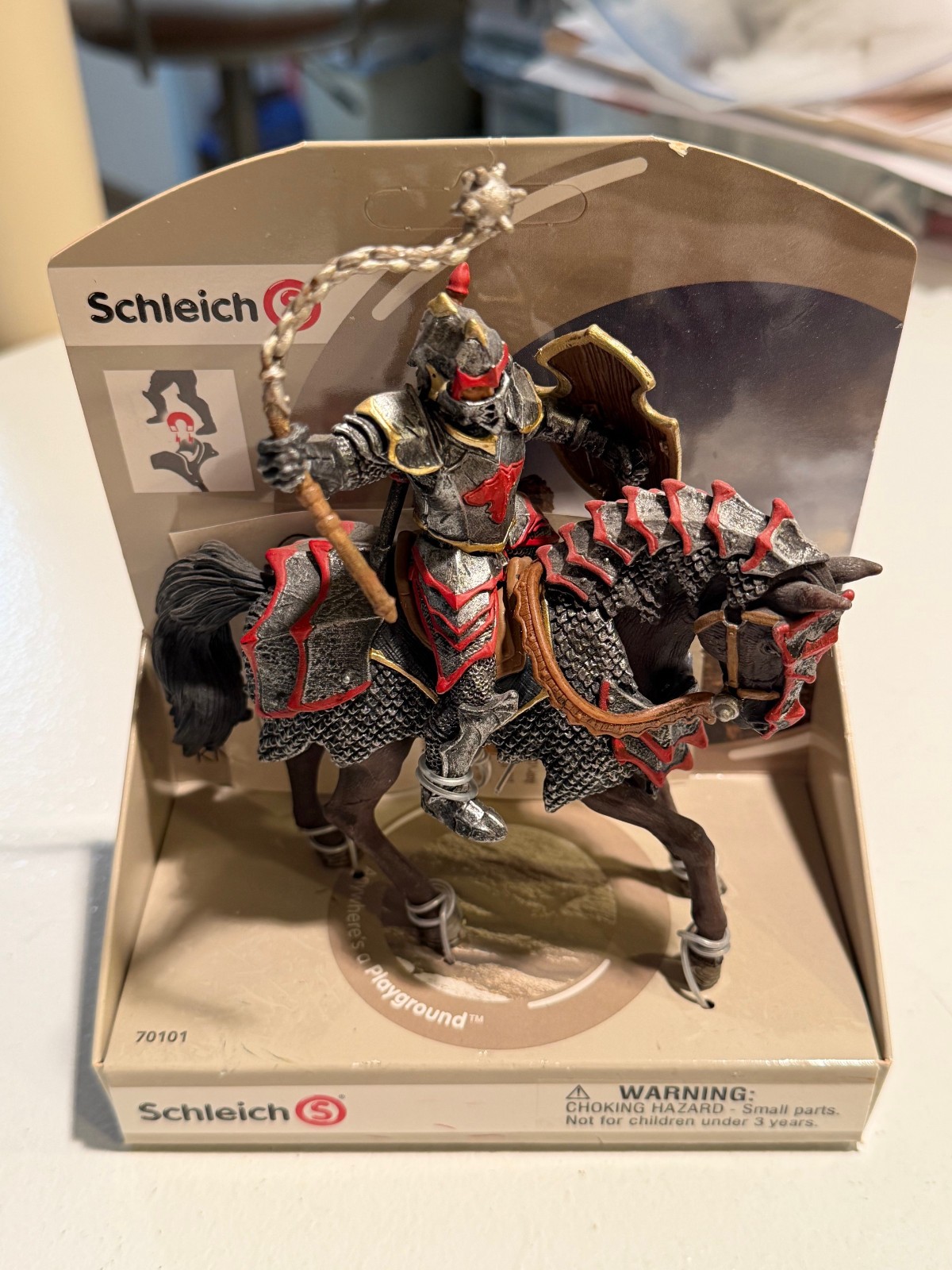 Schleich Dragon Knight on Horse with Flail 70101