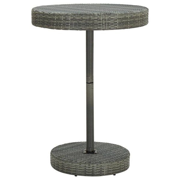 Gartentisch Grau 75,5X106 Cm Polyrattan-image