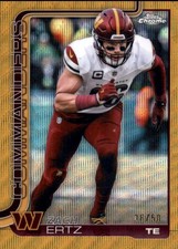 2025 Topps Chrome #297 Zach Ertz Gold Wave Refractor #/50