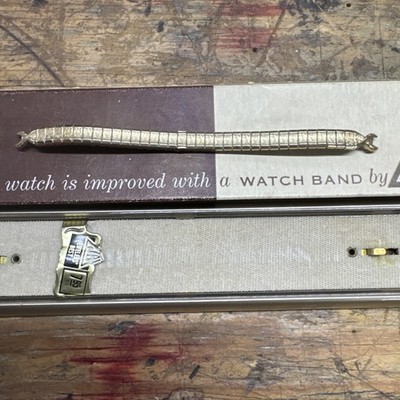 JB Watch Band Jacoby 10k GF Top Watch Band 6.5mm Wide Speidel Stretch