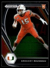 2021 Panini Prizm Draft Picks Gregory Rousseau Rookie Buffalo Bills #18