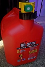 NO-SPILL 5-GALLON PLASTIC GAS CAN, Made in USA, 1450-V6